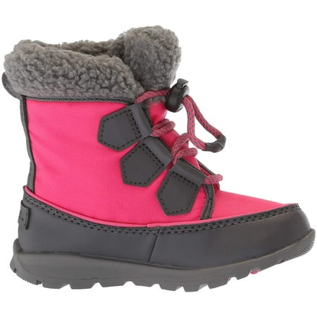Paisley Purple Sorel Girls Childrens Whitney Carnival Snow Boot Dark Grey